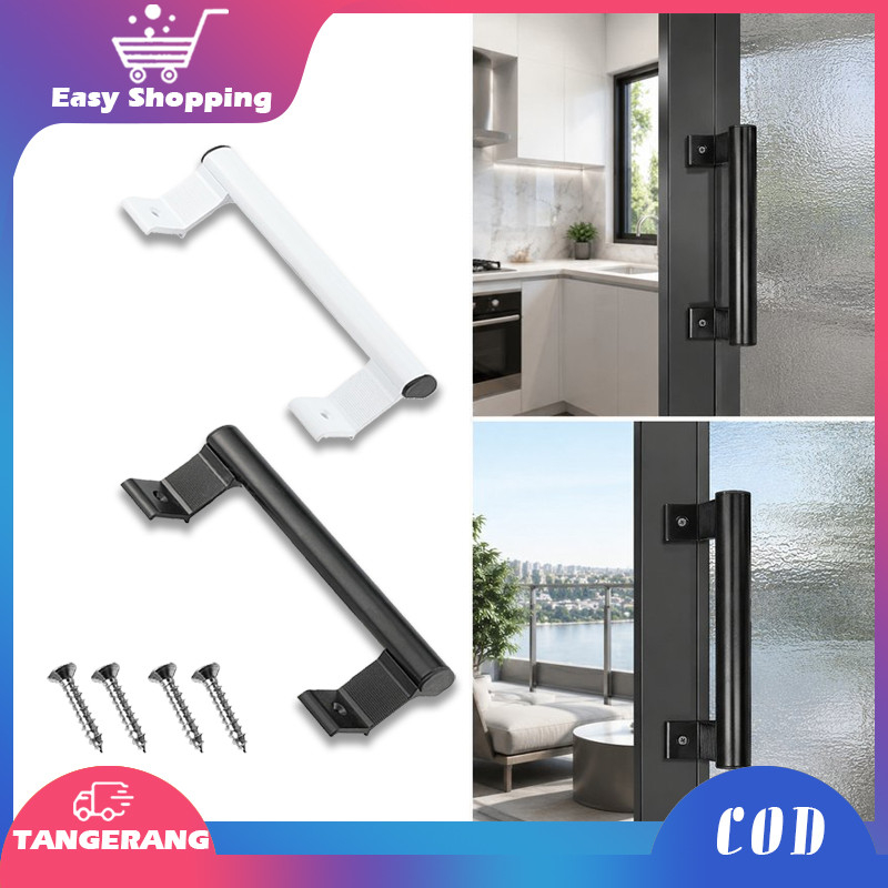 Tarikan Pintu Geser Aluminium Tarikan Handle Pintu Gagang Pintu Sliding untuk Lemari & Balkon