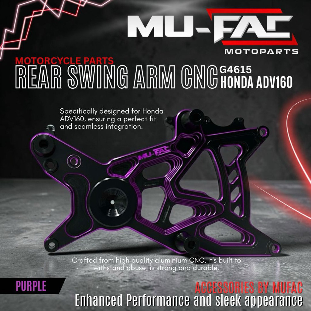 SWING ARM HONDA ADV 150 ADV 160 LENGAN AYUN MUFAC ADV 150 ADV 160 FULL ALUMINIUM CNC