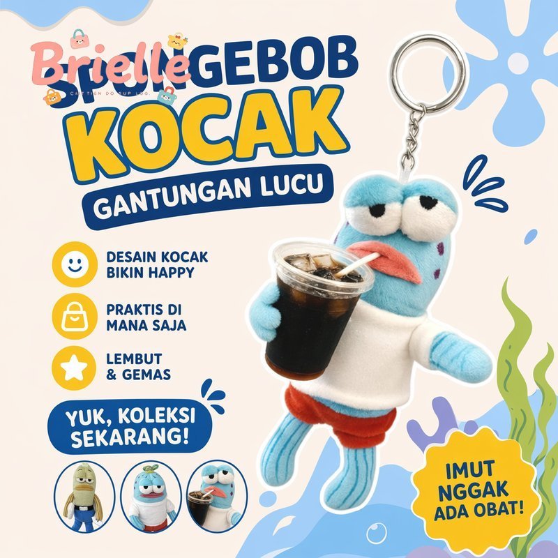 boneka plush ikan nemo gantungan kunci lucu lembut mini hiasan tas ransel hadiah koleksi