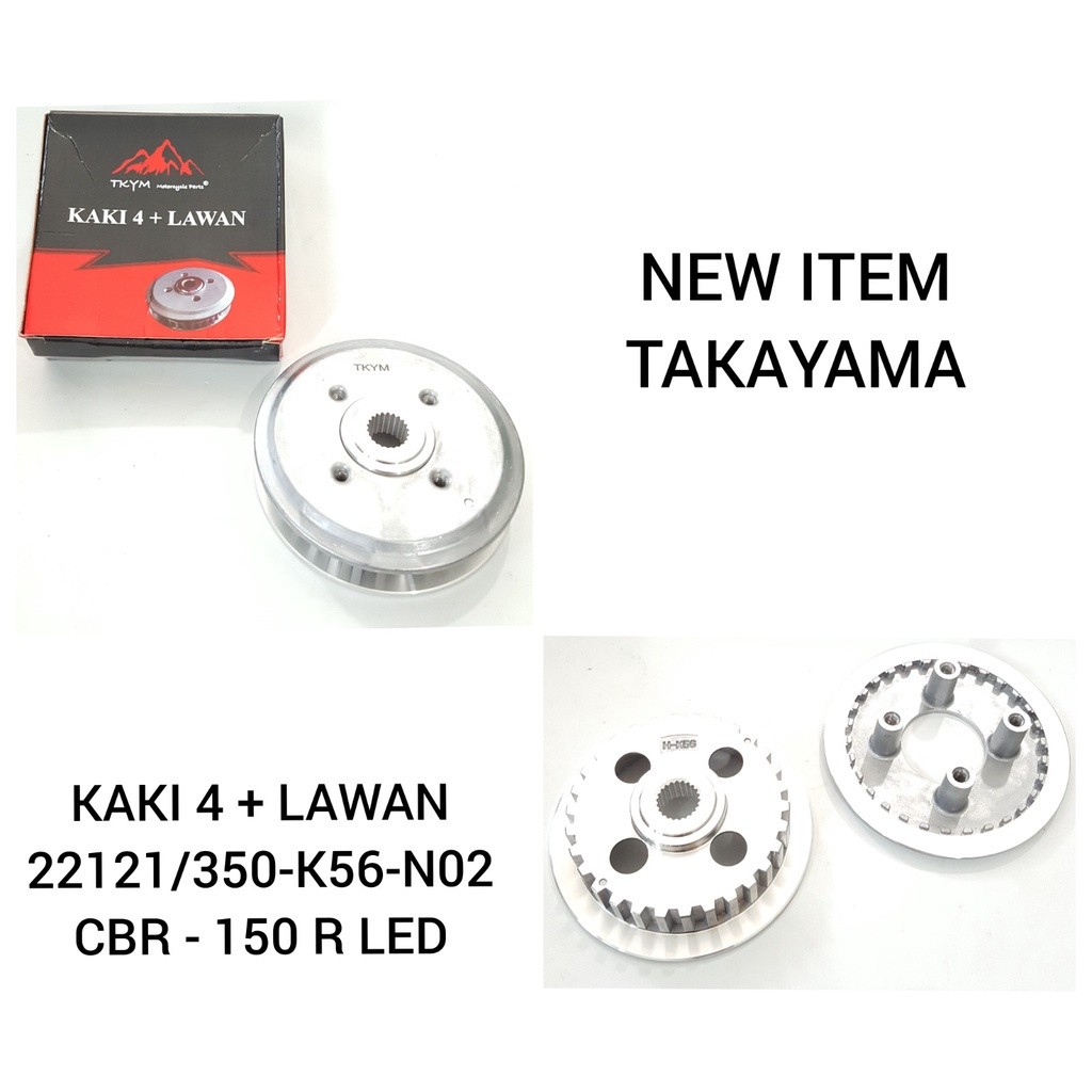 KAKI 4 + LAWAN KAKI 4 HONDA CBR150R LED'16 (K56-22121-22350) MERK TAKAYAMA