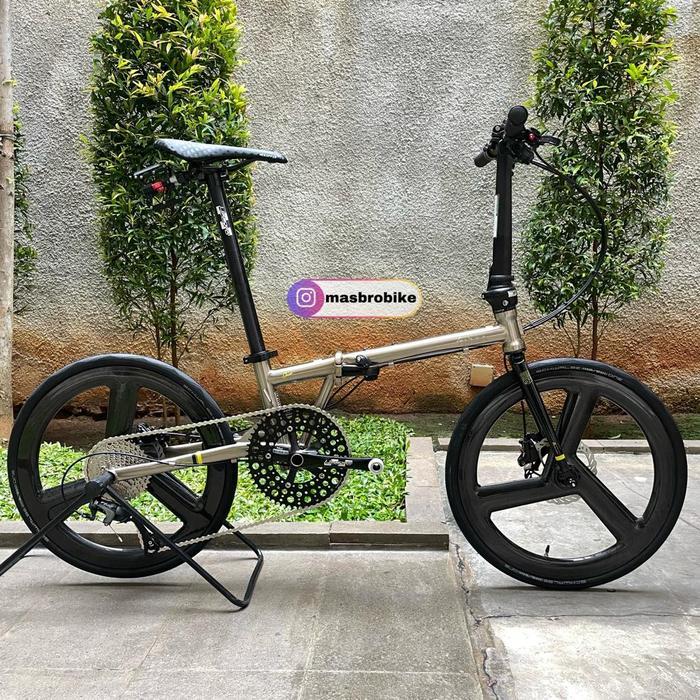 fnhon gust 20 inch 1 x 10 speed fullbike new rakit sepeda lipat