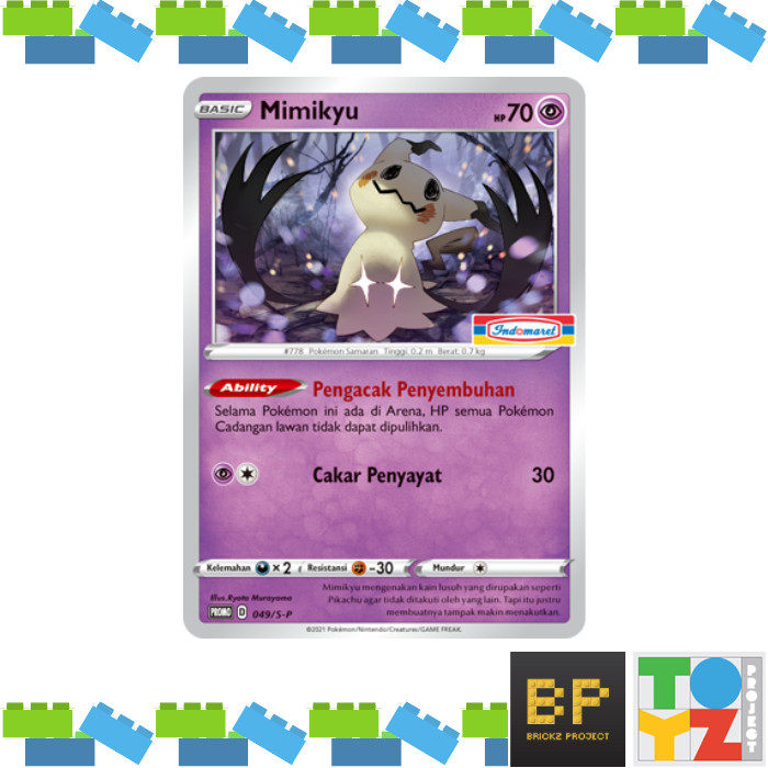 Kartu Pokemon Promo Indomaret Mimikyu 049/S-P - Pokemon TCG Indonesia