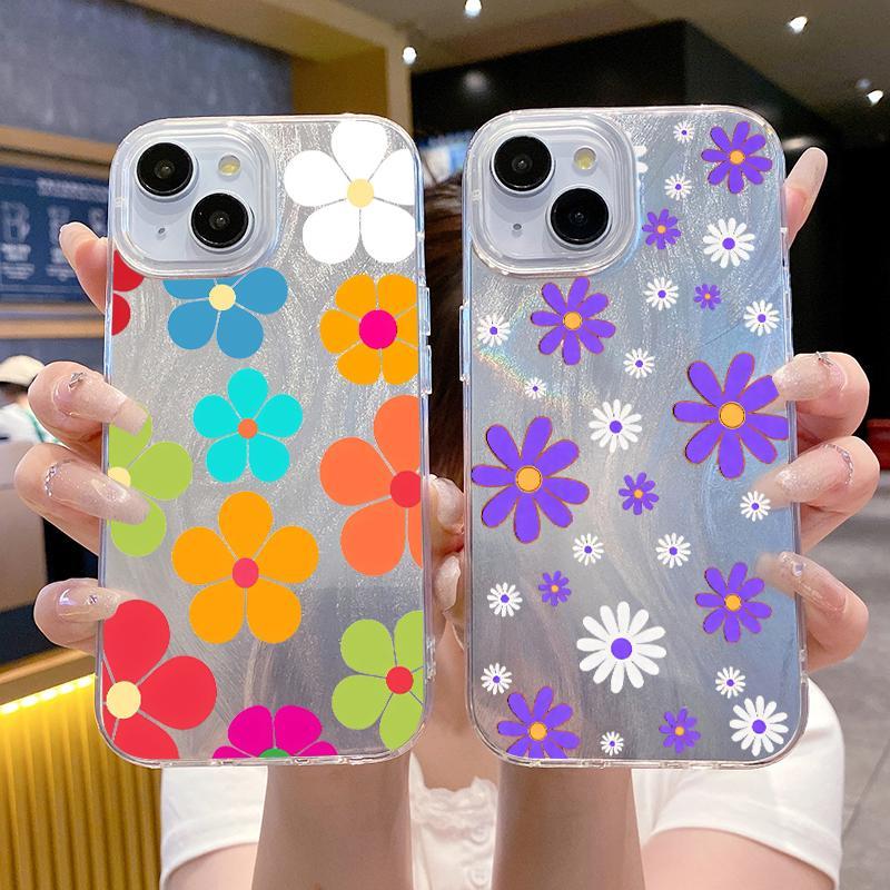 Casing OPPO Reno5 4G 5G Reno6 Reno7 Reno8 Reno11 F Reno4 Lite K Z T Case Silikon Shockproof Floral B