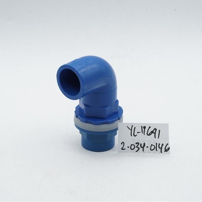 Blue 90 Degree Elbow Konektor Pipa Filter Akuarium 20mm Garden Irrigation Aquarium Fish Tank Drain P