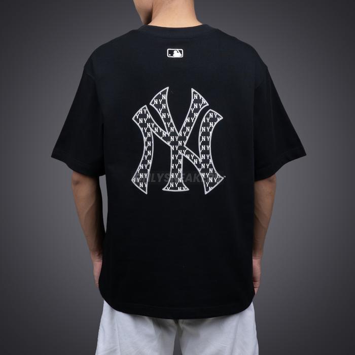 MLB CLASSIC MONOGRAM BIG LOGO NEW YORK YANKEES BLACK TEE