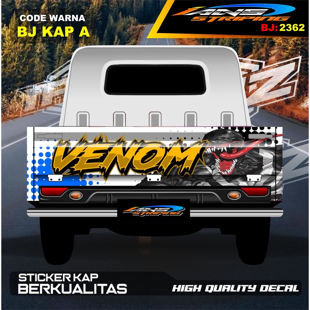 Sticker Bak Belakang Granmax / Sticker Variasi Granmax Pick Up / Decal Stiker Carry Pick Up / Stiker