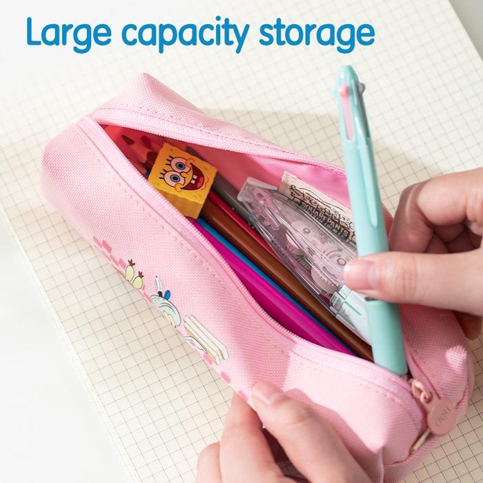 Deli Pencil Pouch Tempat Pensil Kotak Pensil Spongebob Kain Oxford EH97X Alat Stationery Tulis - 20*
