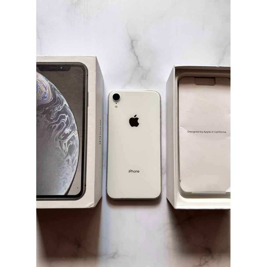 iPhone XR 64GB Ibox - White Second Like New Fullset Original
