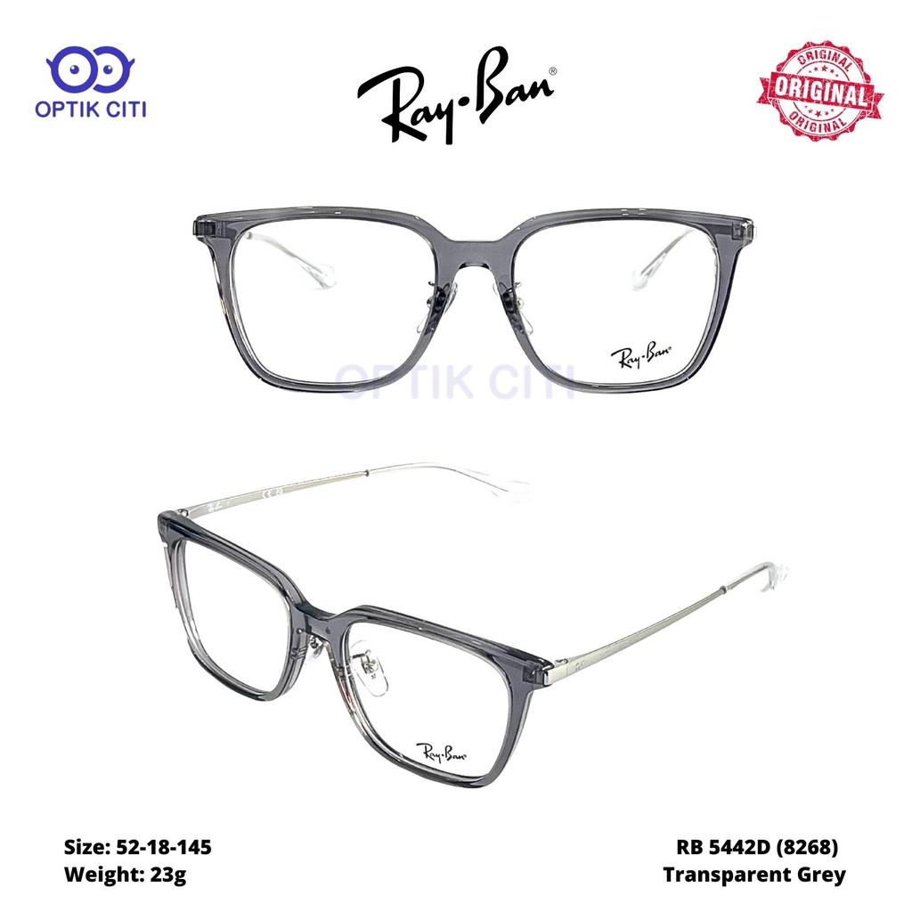 Frame Kacamata Pria Wanita Rayban Original RB 5442 -8268- Transparent Grey