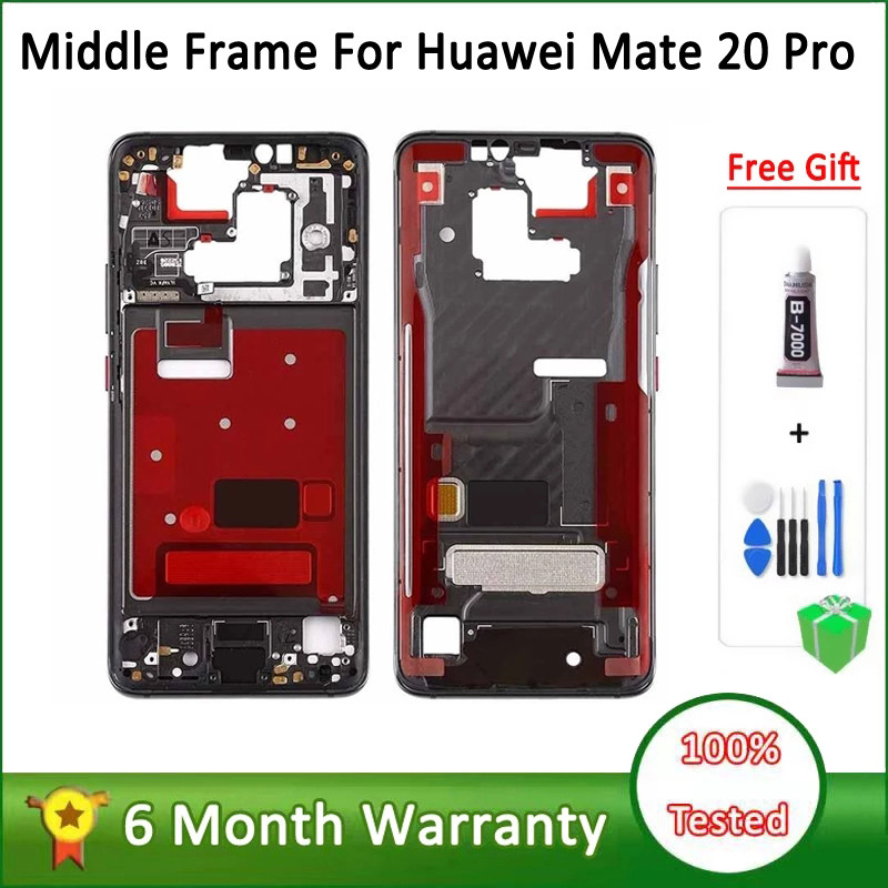 Middle Frame Housing Cover Repair For Huawei Mate 20 Pro Middle Frame Plate Bezel Case For Huawei Ma