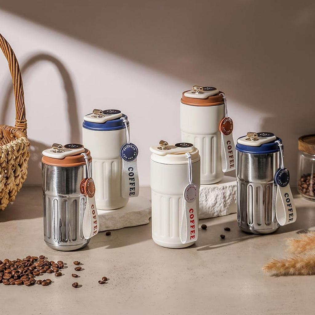 Tumbler Termos Aestetic stainless steel mug coffee SUS 316 450ML tumbler cup coffee digital LED suhu