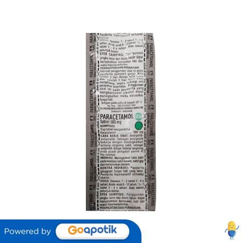 Paracetamol 500 Mg Promed Strip 10 Kaplet
