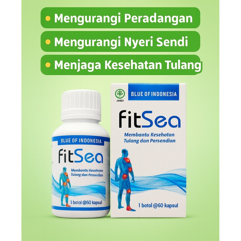 FITSEA ORIGINAL OBAT NYERI SENDI SYARAF KEJEPIT HERBAL BPOM HALAL