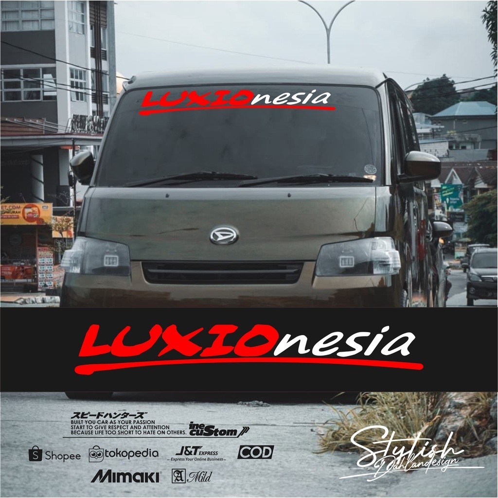 STIKER KACA MOBIL STIKER LUXIO CUTIING