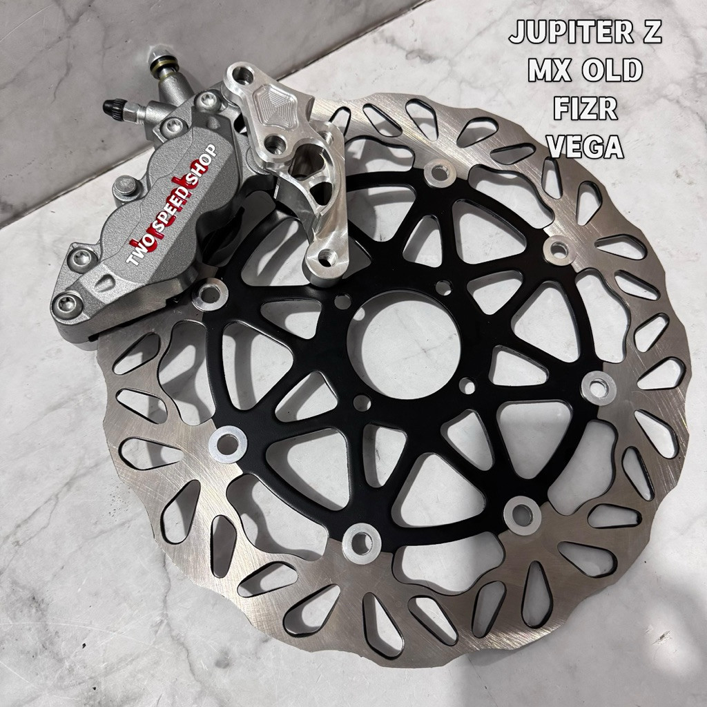 Paket Kaliper Big Pot Axial Jupiter Jupiter Z Fizr Vega MX Old + piringan 300MM + Breket kaliper + B