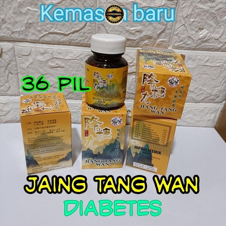 PROMO AKHIR TAHUN Jiang tang wan kemasan baru obat herbal ramuan cina untuk menurunkan gula darah di