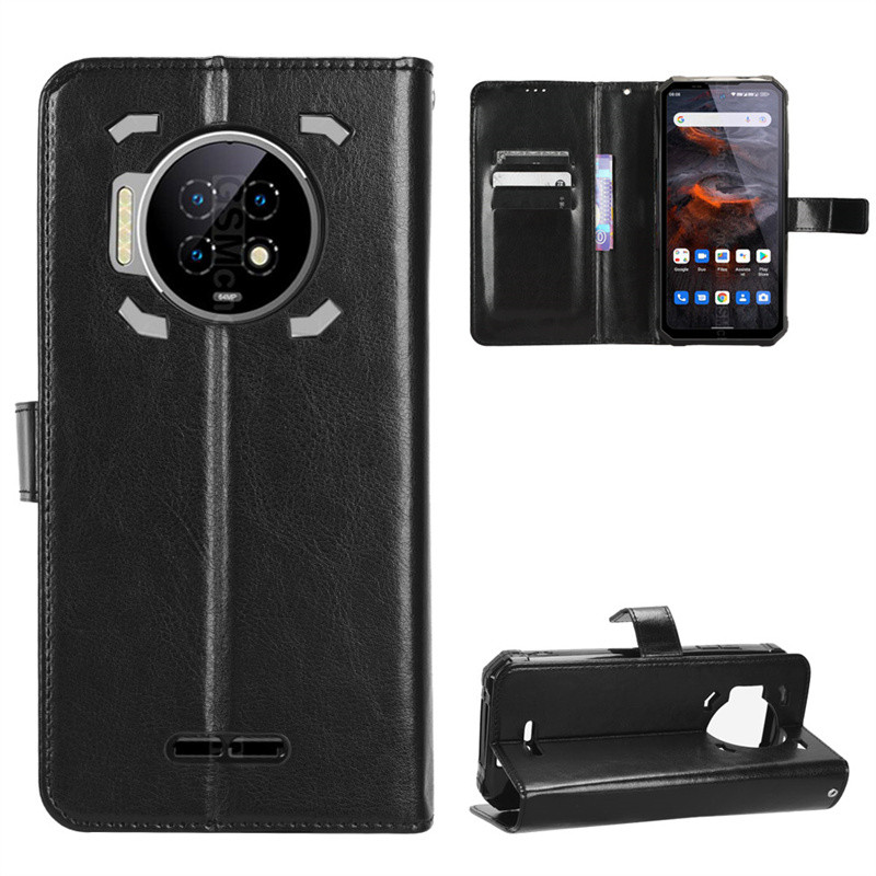 For Oukitel WP19 Phone Case Premium Luxury PU Card Slot Wallet Lanyard Holder Anti-Cover Case For Ou