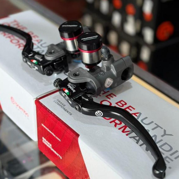 Termurah Master Rem Radial Brembo RCS 17 RCS 14 & Tabung Minyak Rem Mendem Model AEM PAKET XMAX NMAX