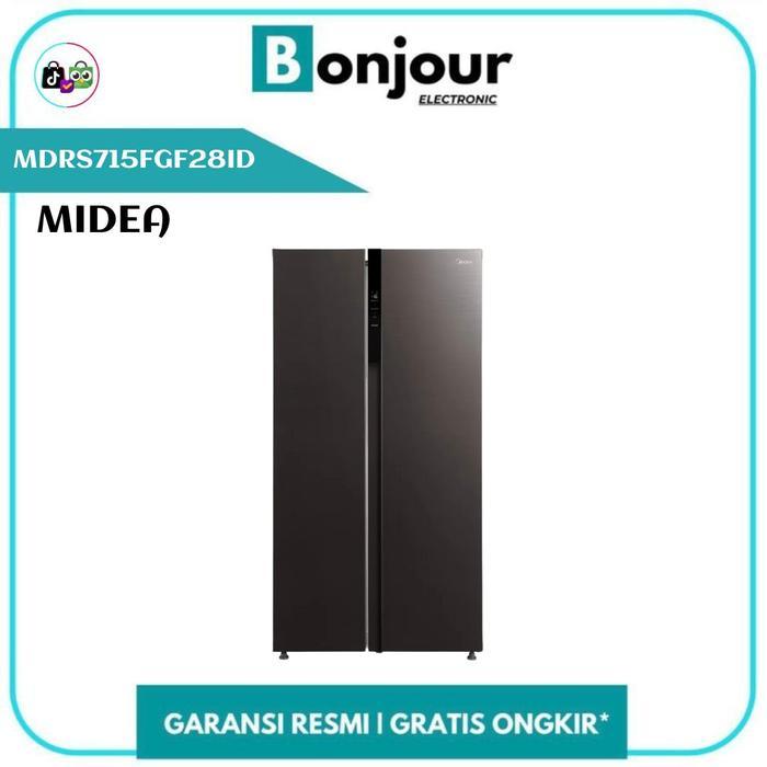 Kulkas Midea Side by Side MDRS715FGF28ID 558 Liter Side by Side Kulkas Inverter Midea 558L
