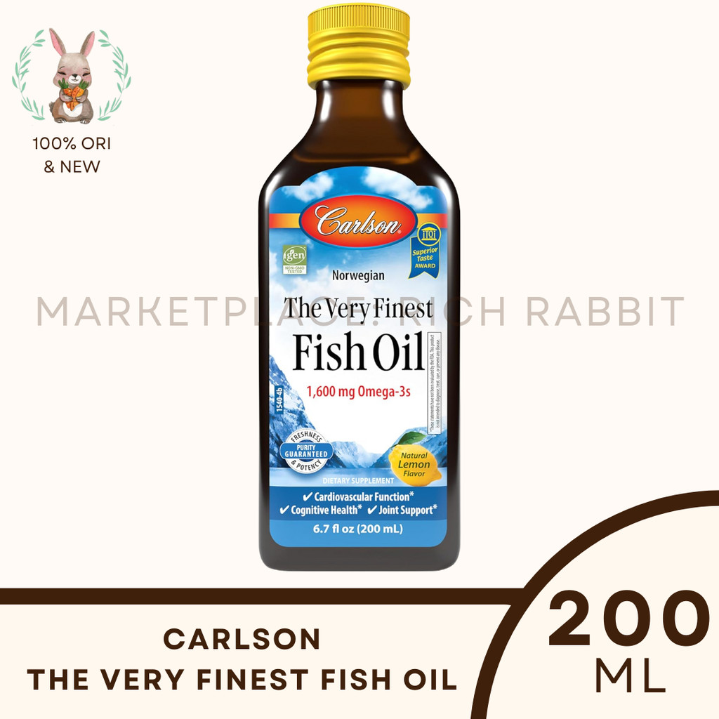 Carlson Norwegian Fish Oil Omega Minyak Ikan Dewasa 1600 mg 200 ml