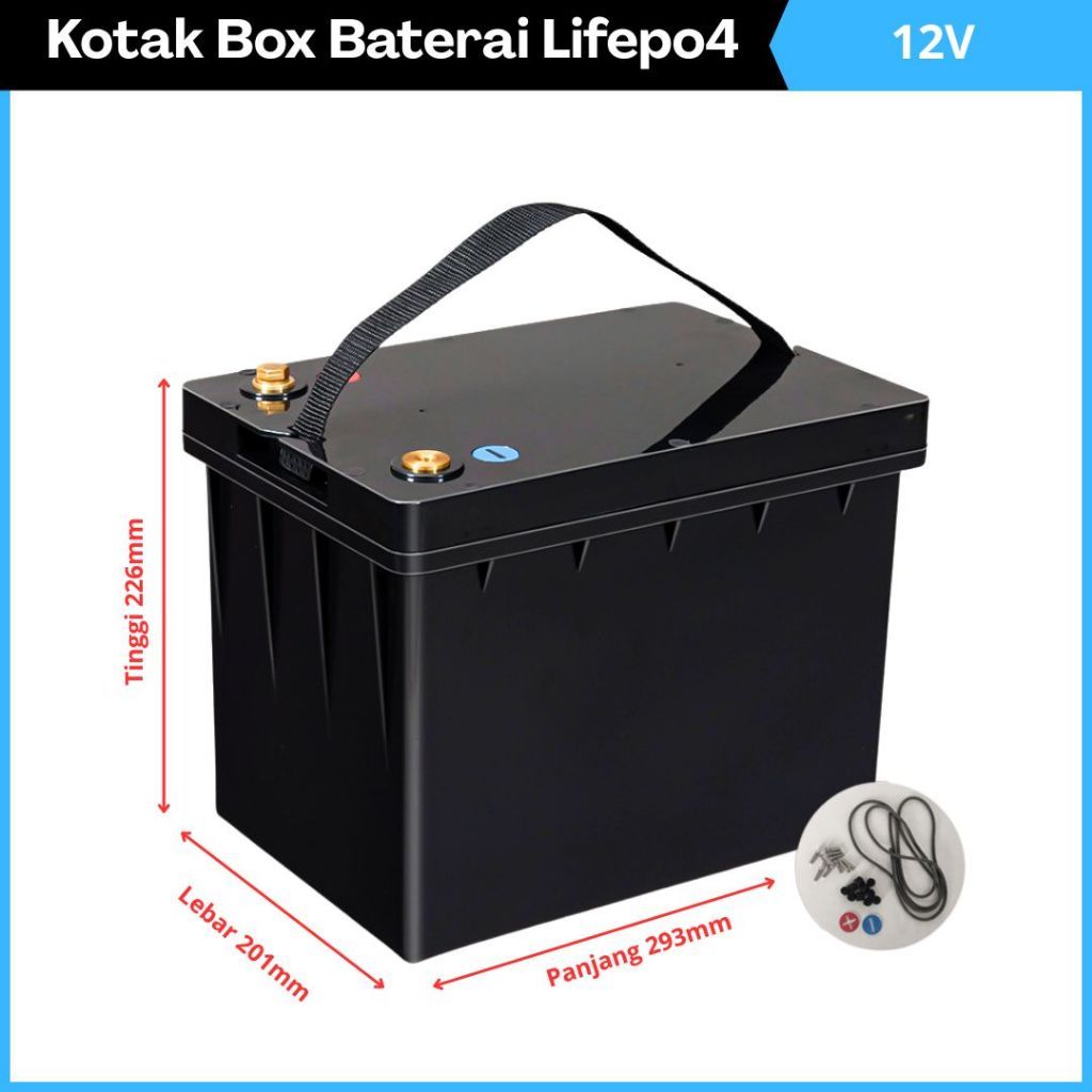 Box Aki 12V 90Ah 100Ah Kotak Baterai 12V 120Ah Lithium Lifepo4 Kotak Casing Baterai 24V 200Ah 240Ah