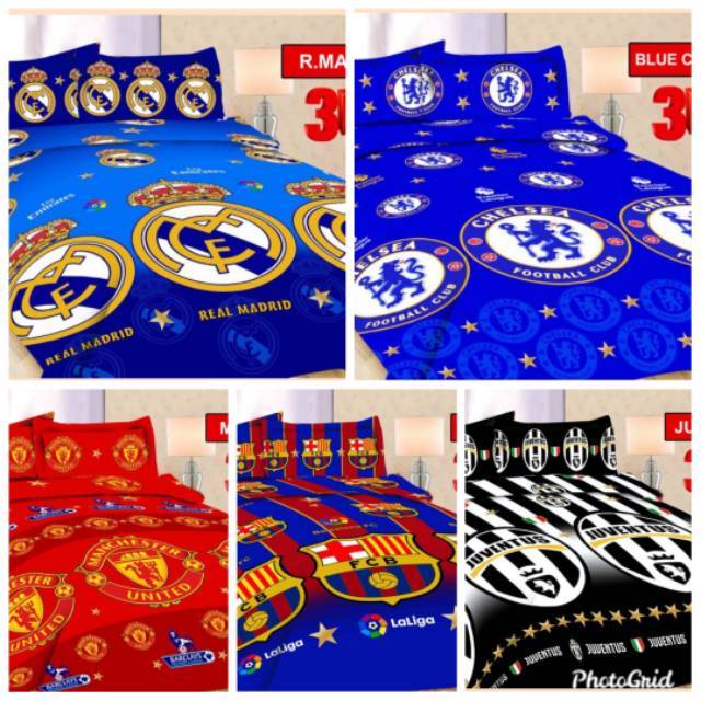 Sprei Motif Bola spray kasur homemade 180x20 seprai terbaru satu set sprai cowo motif bola