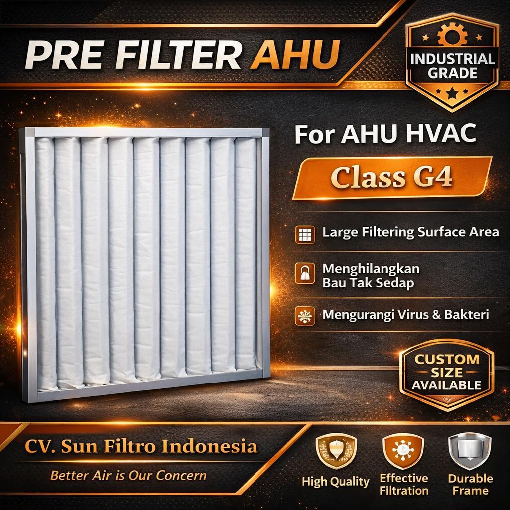 SUN FILTRO | PRE FILTER AHU FRAME ALMUNIUM | FILTER HVAC |MASTER FILTER|
