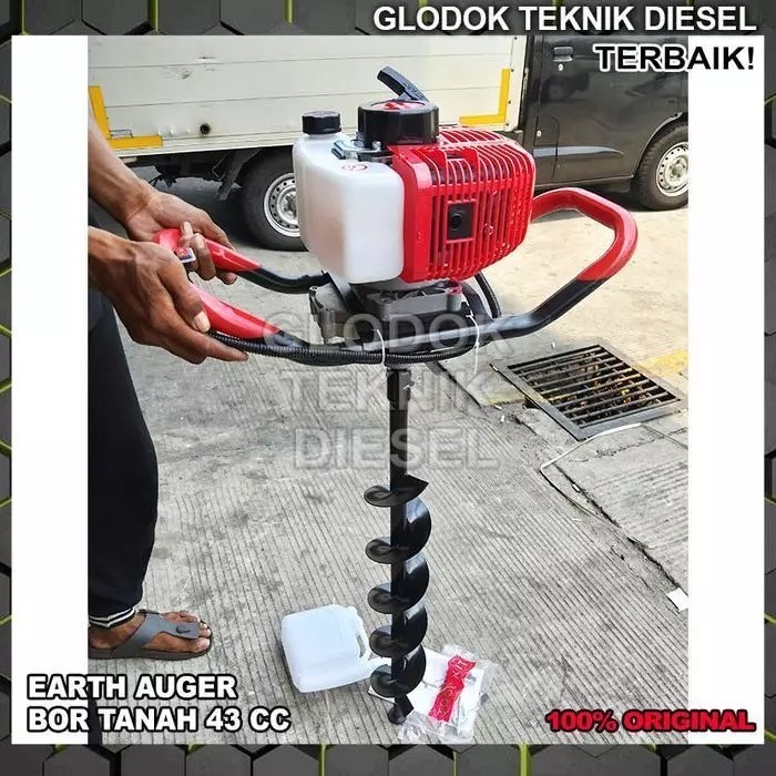 Mesin Bor Tanah 2 Tak Tenaga Besar Tanpa Mata Bor PAZTO MATRIX Mesin Bor Gali Tanah 52 CC Earth Auge
