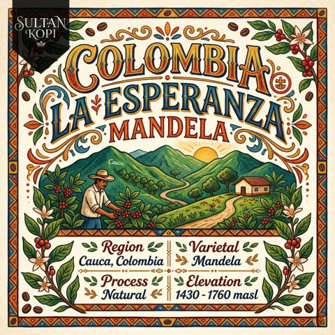 Colombia La Esperanza mandela Green Bean Import 500 Gr | Specialty Coffee Beans