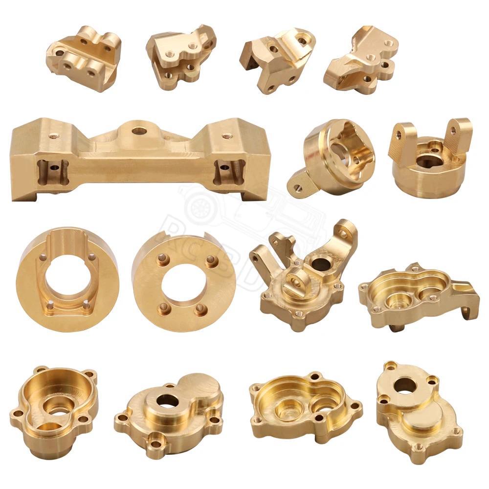 YiKong Metal Brass Front Steering Group Rear Axle Mount for 1/10 YK4102 YK4103 YK6101 1/8 YK4082 RC 