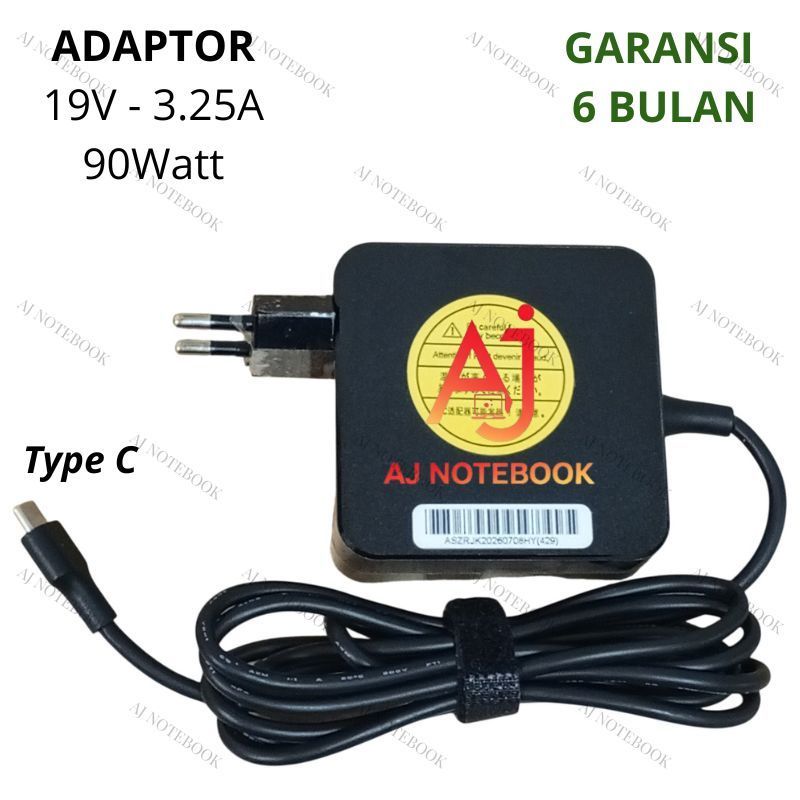 Adaptor Charger 65W For Acer Aspire 5 Spin 14 A5SP14 A5SP14-51MTN 20V 3.25A Type-C -AJNB