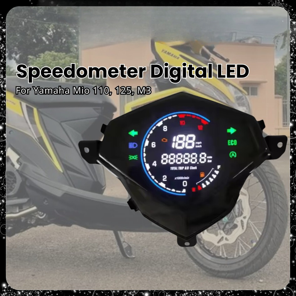 l Speedometer Digital LED Yamaha Mio M3 Mio Z Soul GT 125 Solariz Ego i125 PNP