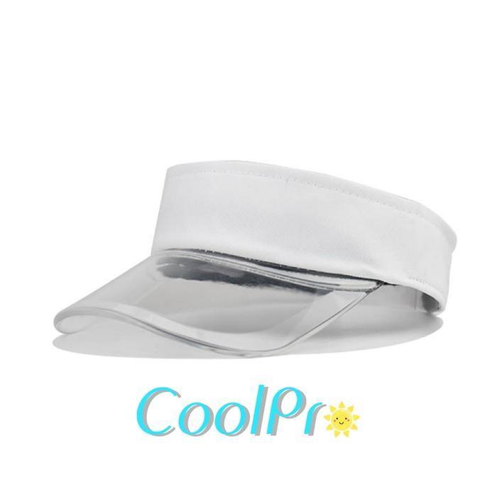 Coolpro Topi Visor Sport Golf Tennis Running  Joggin Anti UV Anak Wanita Pria / Topi Sport PVC Trans
