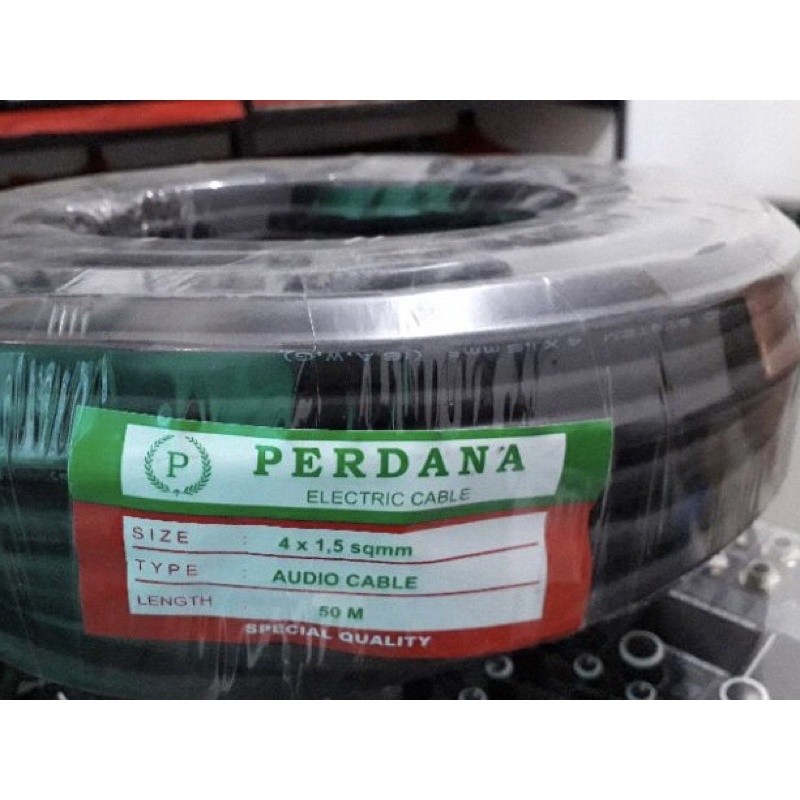 Kabel Speaker Audio Perdana 4 x 1.5 sqmm Per 1 Meter