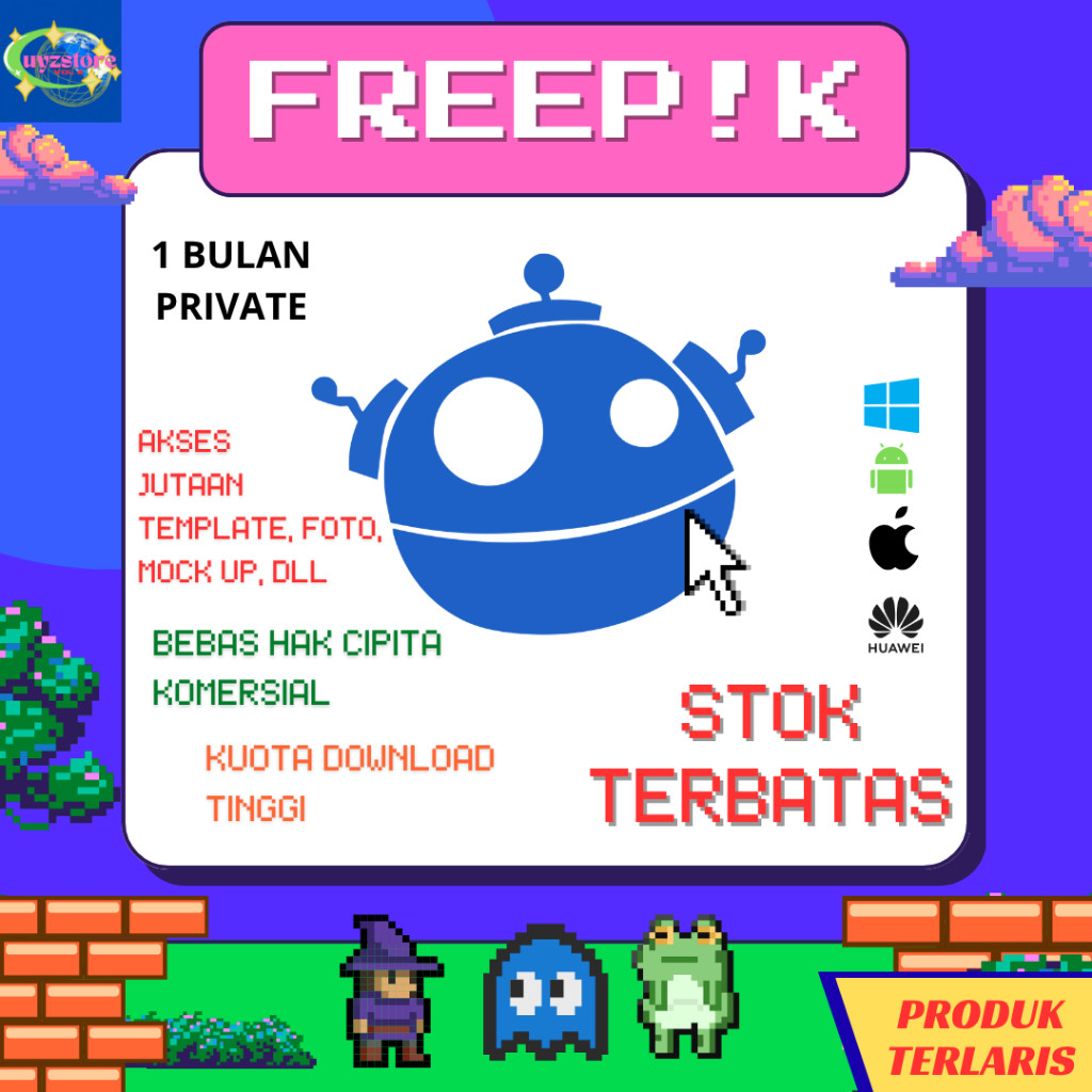 Freepik Premium Private 1 Bulan Kuota Melimpah