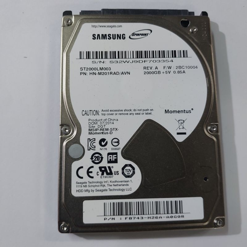 Dc Hard disk Laptop 2TB 1TB 750GB 500GB 2.5inch sata