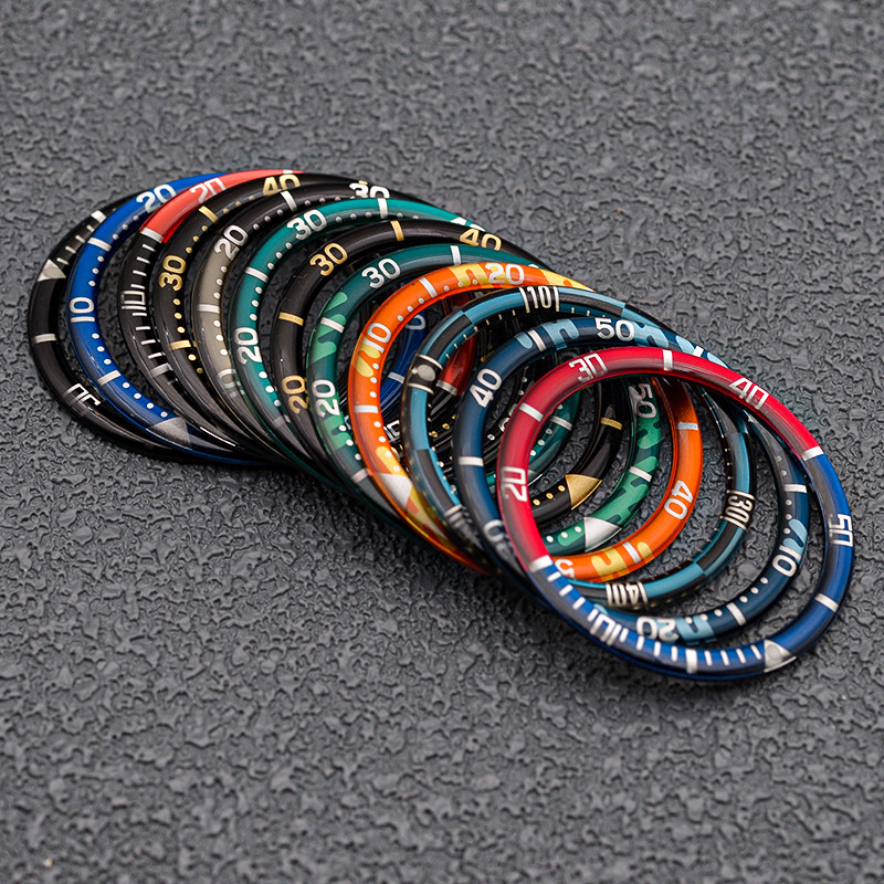 NH35 Resin Wat Bezel ert Mod 38mm*31.5mm Fits SKX007 SRPD Abalone Tuna Wat Case ert Ring Inner Wat R