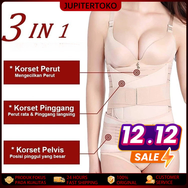 Korset Pelangsing Perut Buncit Big Size Jumbo Ukuran M L XL 2XL 3XL 4XL 5XL Gurita Ibu Melahirkan Pe
