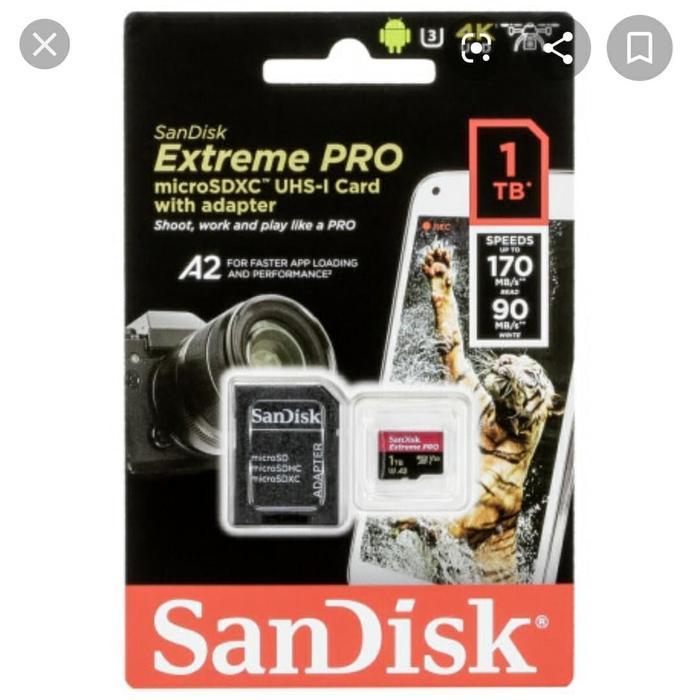 Memory Card MicroSD Micro SD Sandisk extreme pro extrim 1TB 1 TB A2 by Josscom