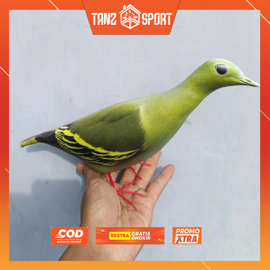 DEKORASI TAMAN JONTROT BURUNG WALIK HIJAU BETINA PATUNG PUNAI HIJAU JONTROT MANUK WALIK MIRIP ASLI B