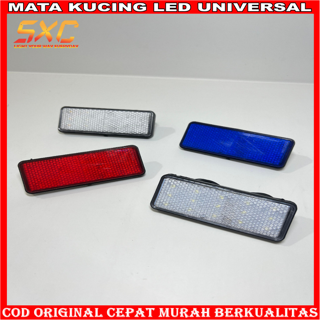 MURAH ORIGINAL LAMPU REM LED STOP TAMBAHAN VARIASI DIAM KEDIP LAMPU MATA KUCING MOTOR **
