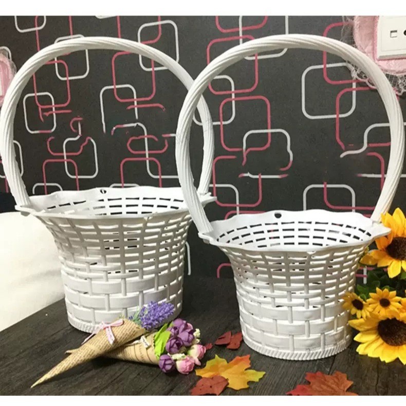 Vas Bunga/Pot Bunga Plastik/Keranjang Bunga Plastik/keranjang dekorasi/pot tanaman hias/CZ-520-4