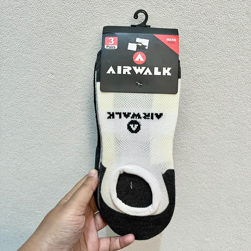 DISKON 70% ORIGINAL Kaos Kaki Cowok Pria Airwalk Men's Low Cut Socks Multicolor