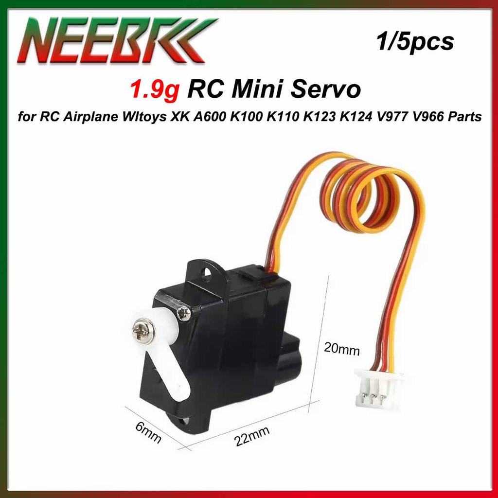1/5PCS 1.9g RC Micro Servo for RC Helicopter Airplane Fixed Wing Wltoys XK A600 K100 K110 K123 K124 