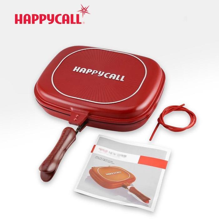 PROMO  Panggangan Double Pan HAPPY CALL dan SUGGO Jumbo Size 32cm teflon - Happy Call