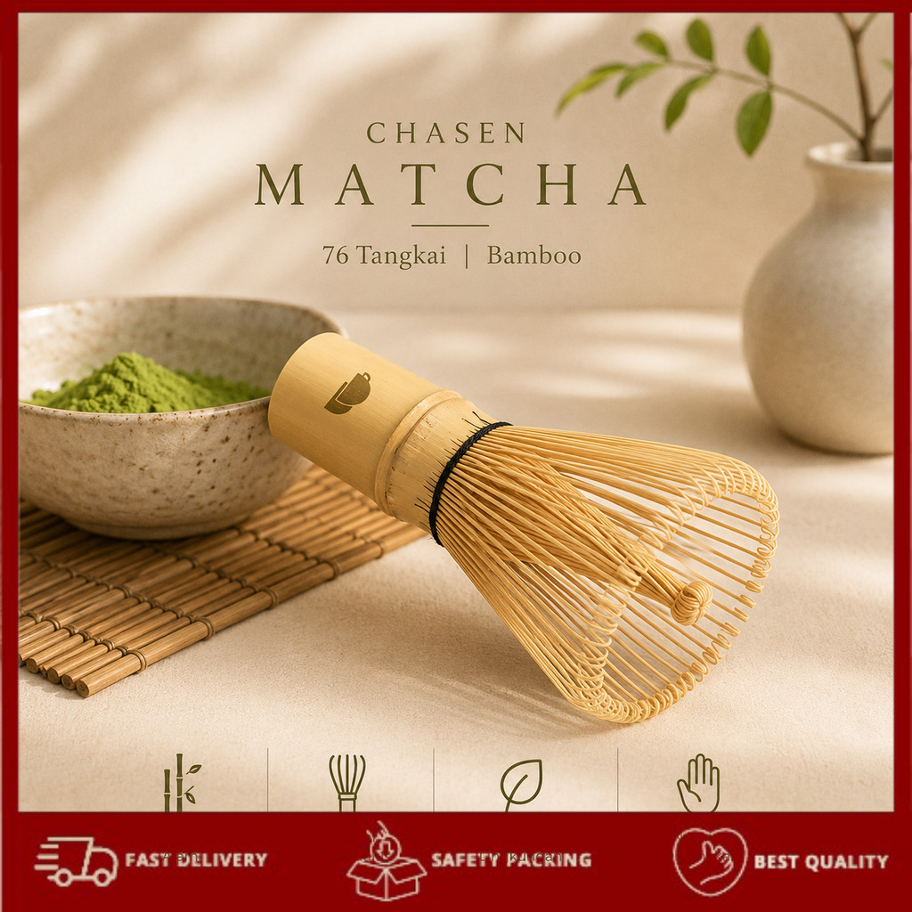 Chasen Bamboo Matcha Whisk Pengaduk Teh Jepang