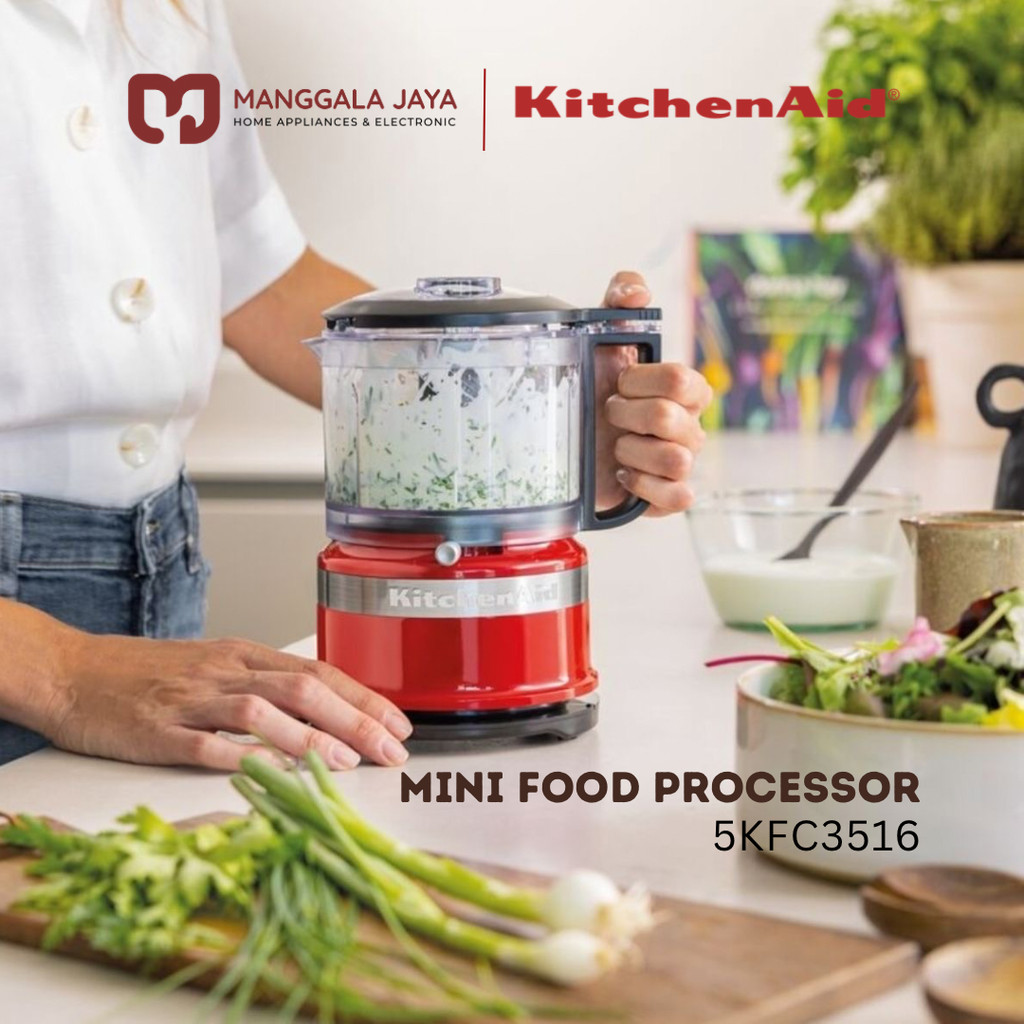 Manggala Jaya KitchenAid Mini Food Processor 5KFC3516 Chopper Blender Bumbu Daging - Garansi Resmi