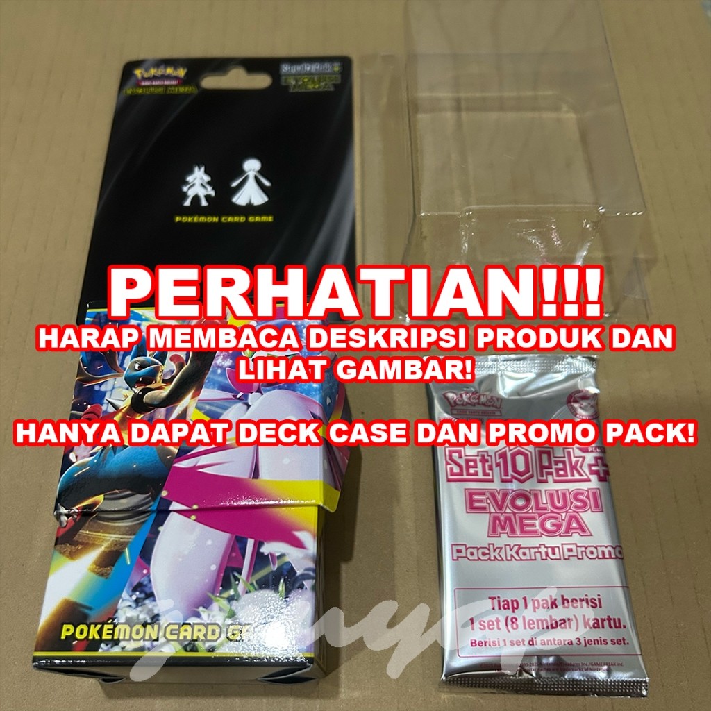 KAYDEN STORE deck case and promo card only - set 10 pack plus + evolusi mega MA1 mega brave mega sym