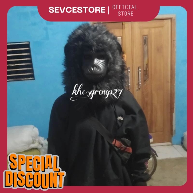 Topeng Gorila _Topeng Monyet _Topeng Karnaval _ Topeng Halloween _ Topeng Prank _ Topeng ngamen _Top