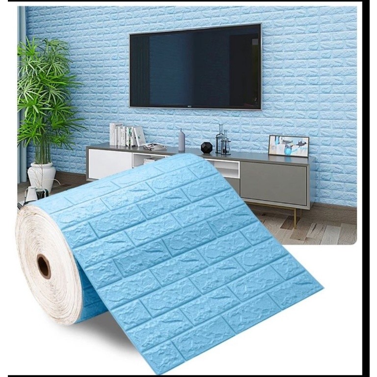 Wallpaper dinding 3D Bata Roll / Wallpaper Bata Roll 8 Meter